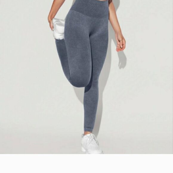 POPFLEX Supersculpt Seamless Leggings - Vintage Indigo Extra Curve Flex (1x-3x) - Picture 3 of 14